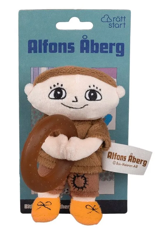Bild 2 för Rätt Start Alfons Åberg Bitleksak med Naturgummiring