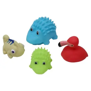 Produktfoto för Rätt Start badleksaker exotiska djur, 4-pack