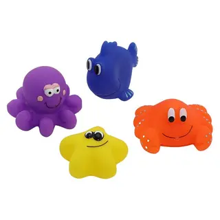 Produktfoto för Rätt Start badleksaker sjödjur, 4-pack