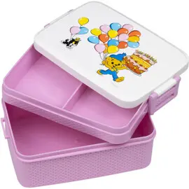 Produktfoto för Rätt Start Bamse Kalas Matlåda (Rosa)