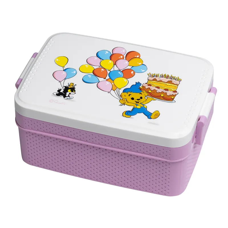 Bild 2 för Rätt Start Bamse Kalas Matlåda (Rosa)