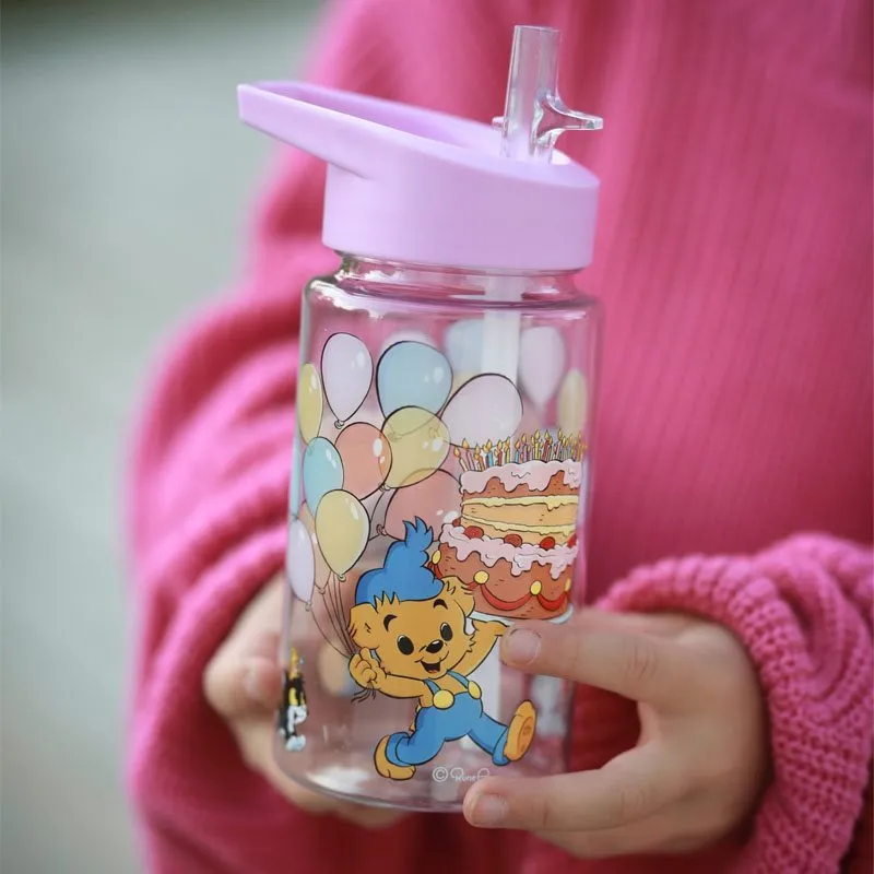 Bild 2 för Rätt Start Bamse Kalas Vattenflaska (Rosa)