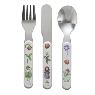 Produktfoto för Rätt Start bestick 3 delar, Elsa Beskow Blomsterbarn