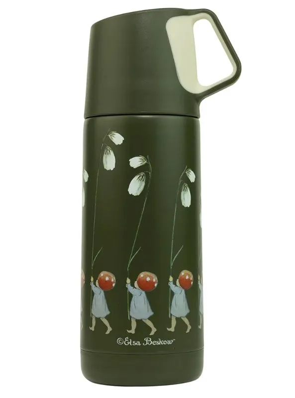 Bild 1 för Rätt Start Elsa Beskow Tomtebobarnen Termos 350 ml (Grön)