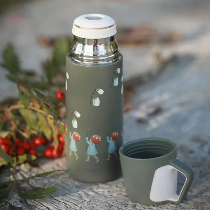 Bild 2 för Rätt Start Elsa Beskow Tomtebobarnen Termos 350 ml (Grön)
