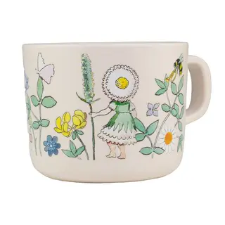 Produktfoto för Rätt Start mugg med handtag, Elsa Beskow Blomsterfesten