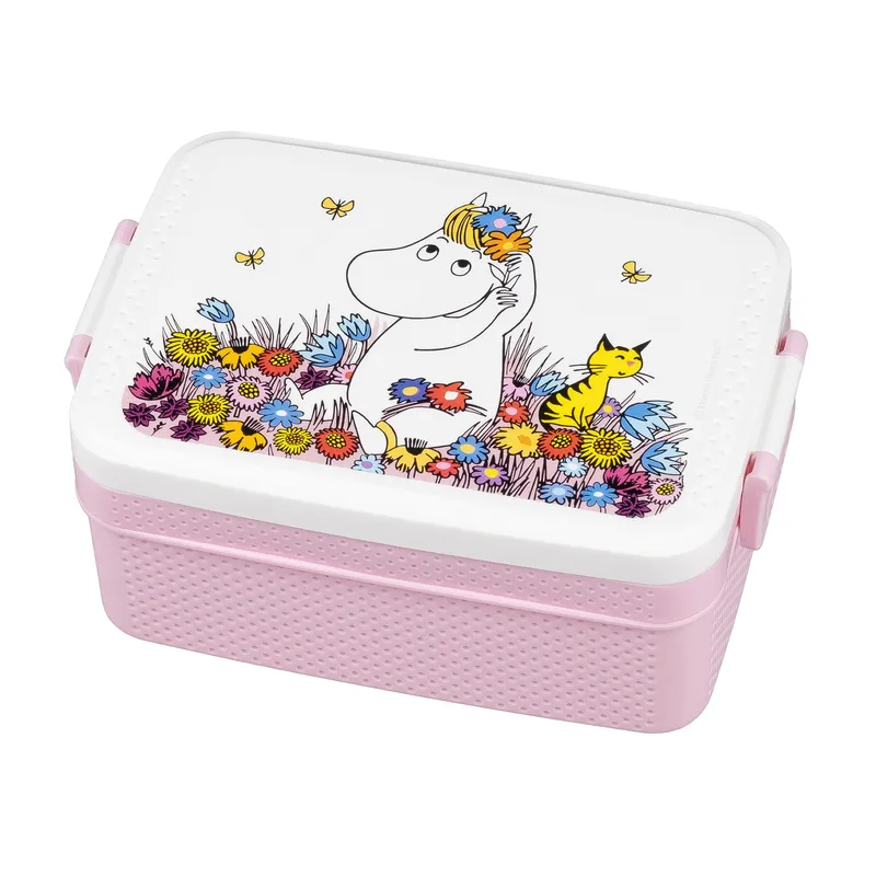 Bild 2 för Rätt Start Mumin Äng Matlåda (Rosa)