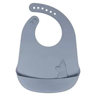 Produktfoto för Rätt Start Mumin Haklapp Silikon (Sky Blue)