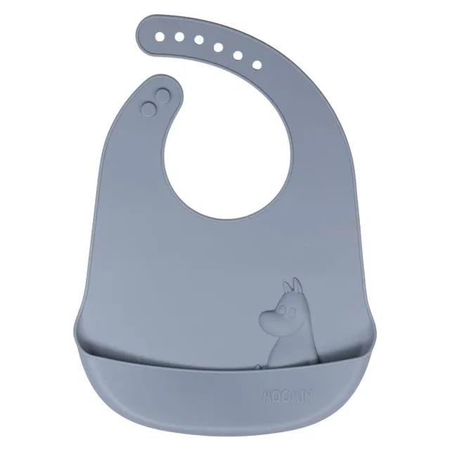 Alternativ bild 0 för Rätt Start Mumin Haklapp Silikon (Sky Blue)