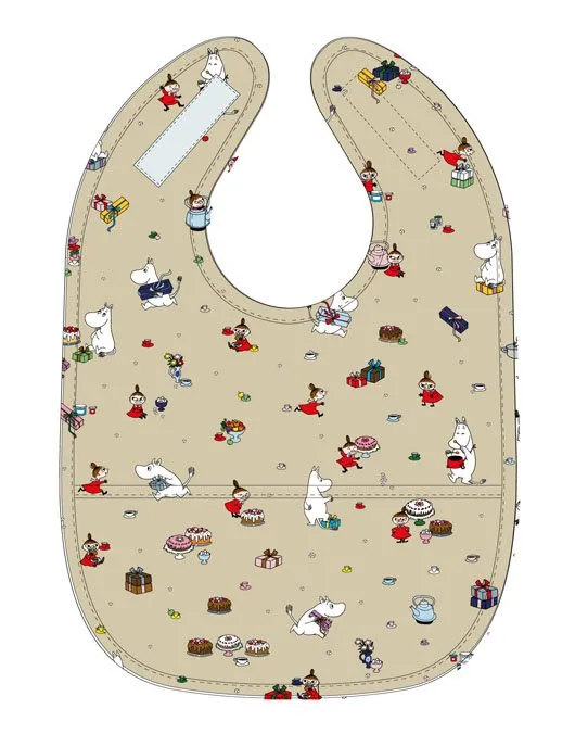 Bild 1 för Rätt Start Mumin Picknick Haklapp (Beige)