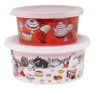 Produktfoto för Rätt Start Mumin Picknick Lilla My Snackbox 2-pack Multi