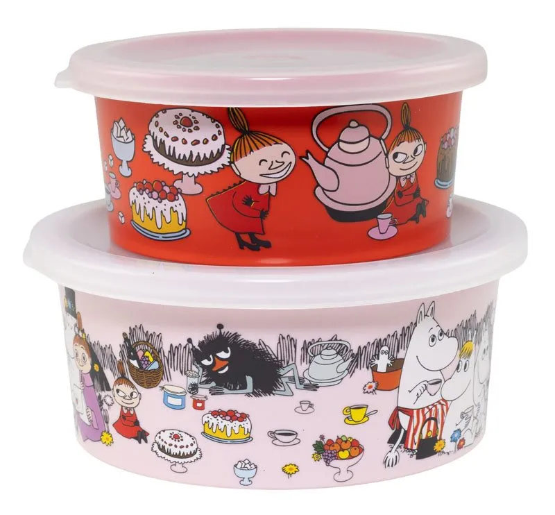 Bild 1 för Rätt Start Mumin Picknick Lilla My Snackbox 2-pack Multi