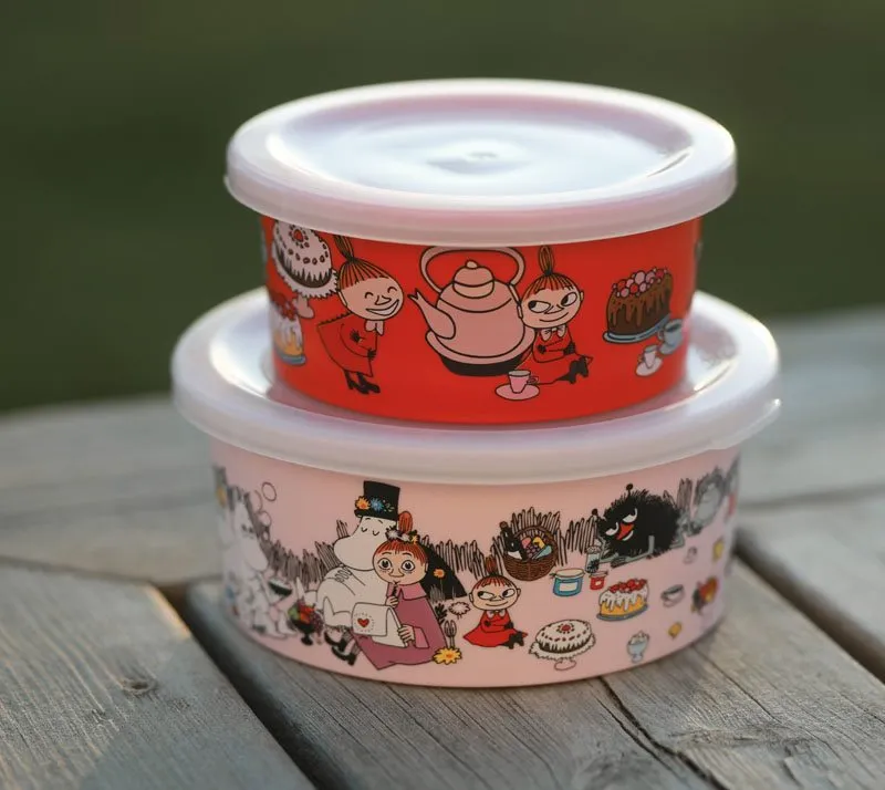 Bild 2 för Rätt Start Mumin Picknick Lilla My Snackbox 2-pack Multi