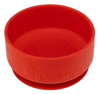 Produktfoto för Rätt Start Mumin Skål med Sugkopp Silikon (Lingonberry Red)