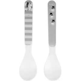 Produktfoto för Rätt Start Mumin Vatten & Bad Skedar 2-pack (Grå)