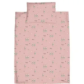 Alternativ bild 0 för Rätt Start påslakanset spjälsäng, Blomsterfesten rosa