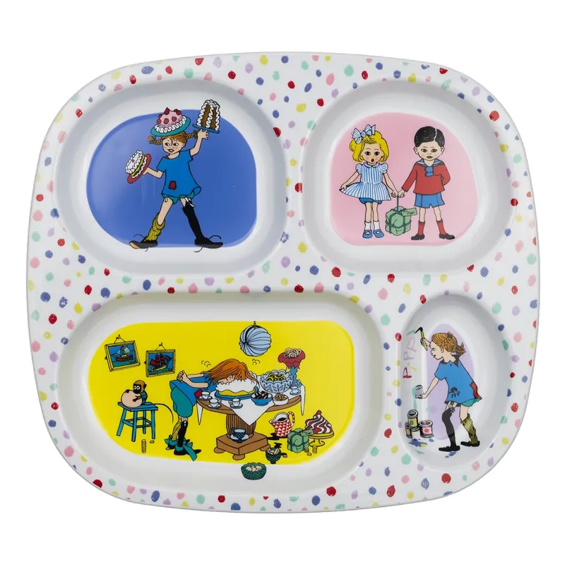 Bild 2 för Rätt Start Pippi Födelsedag Facktallrik