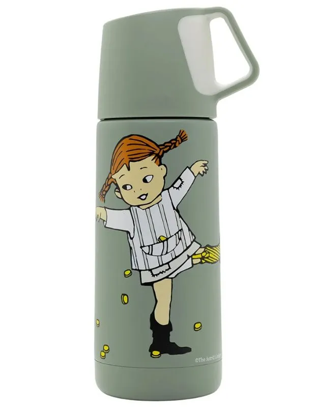 Bild 1 för Rätt Start Pippi Långstrump Cirkus Termos 350 ml (Grön)