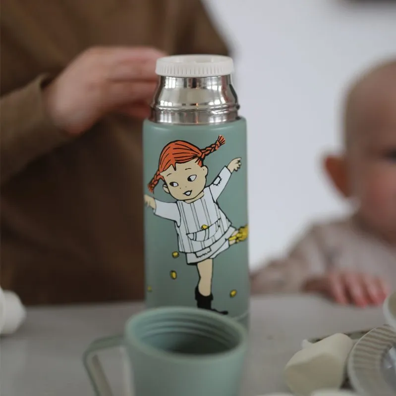 Bild 2 för Rätt Start Pippi Långstrump Cirkus Termos 350 ml (Grön)
