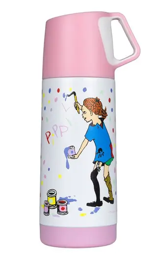 Produktfoto för Rätt Start Pippi Långstrump Födelsedag Termos 350 ml (Rosa)