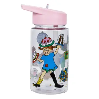 Produktfoto för Rätt Start Pippi Långstrump Födelsedag Vattenflaska (Rosa)