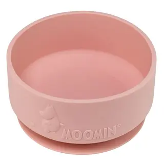 Produktfoto för Rätt Start skål i silikon med sugkopp, Mumin rosehip pink
