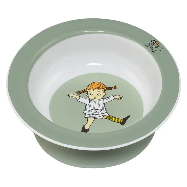 Alternativ bild 0 för Rätt Start skål med sugkopp, Pippi cirkus grön