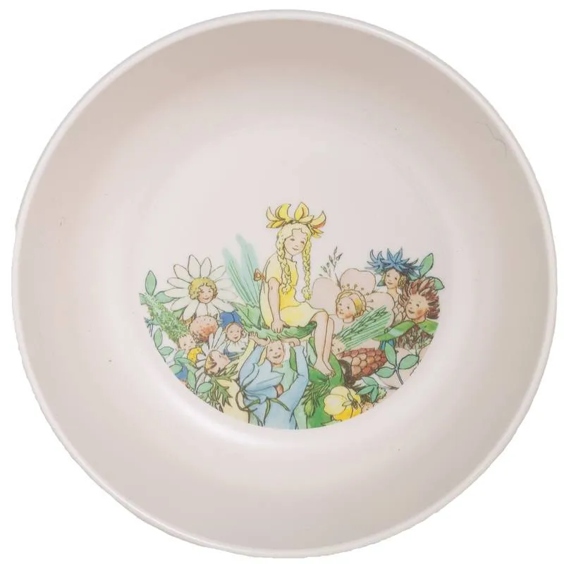 Bild 1 för Rätt Start skål stor, Elsa Beskow Blomsterfesten