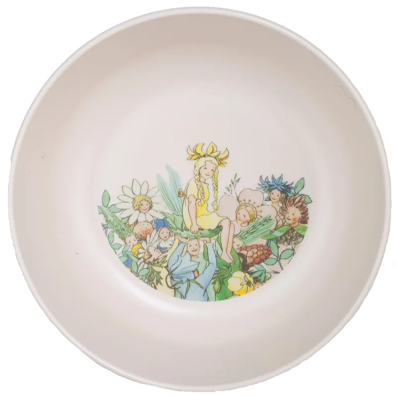 Bild 2 för Rätt Start skål stor, Elsa Beskow Blomsterfesten