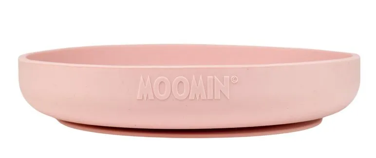 Bild 2 för Rätt Start tallrik i silikon med sugkopp, Mumin rosehip pink