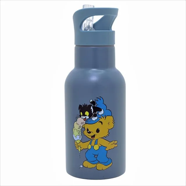 Alternativ bild 0 för Rätt Start vattenflaska Bamse, petrolblå
