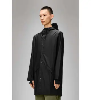 Produktfoto för Rains - Long Jacket W3 - Regnjacka - Black - XS