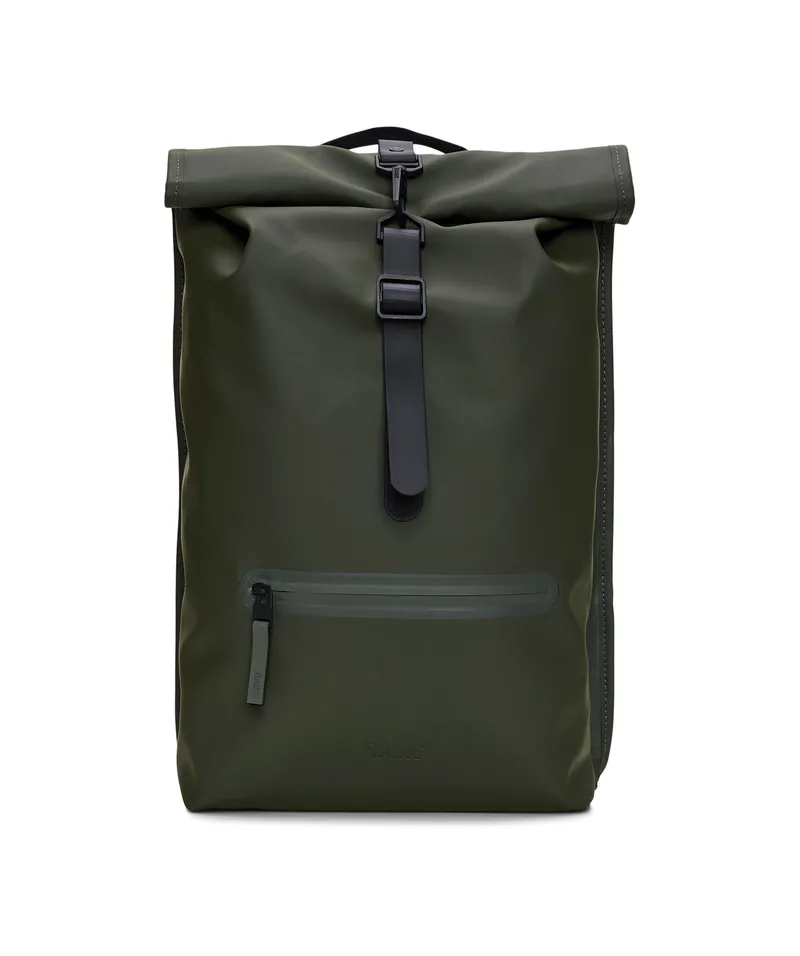 Alternativ bild 0 för Rains - Rolltop Rucksack W3 - Ryggsäck - Green - H48 x W32 x D11 cm