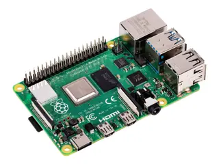 Produktfoto för Raspberry Pi 4 Model B - Dator med ett kort - Broadcom BCM2711 / 1.5 GHz - RAM 8 GB - 802.11a/b/g/n/ac, Bluetooth 5.0