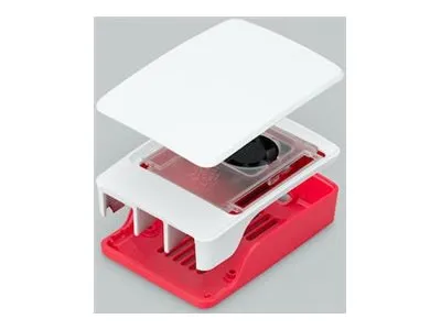 Alternativ bild 0 för Raspberry Pi 5 Case Red/White with fan