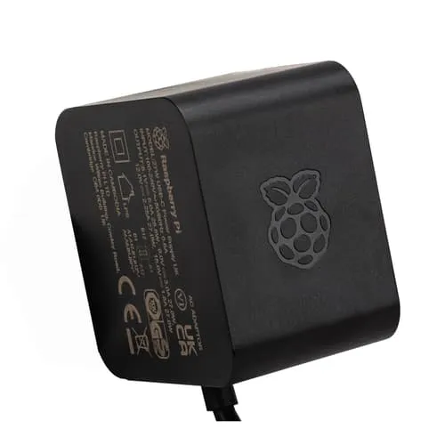 Alternativ bild 0 för Raspberry Pi 5 tillbehör 27W USBC strömförsörjning svart