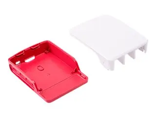 Produktfoto för Raspberry Pi - Fodral - ABS-plast - röd/vit