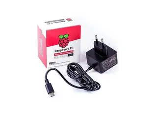 Produktfoto för Raspberry Pi - Strömadapter - AC 115/230 V - svart - för Raspberry Pi 4 Model B
