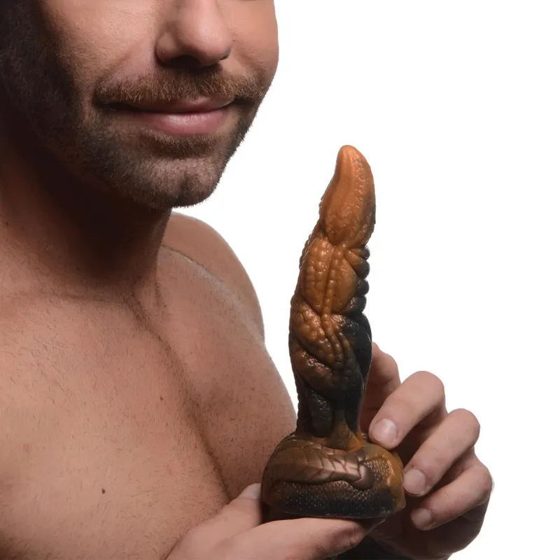 Bild 2 för Ravager Rippled Tentacle Silicone Dildo 20 cm