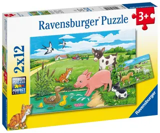 Produktfoto för Ravensburger Baby Farm Animals 2x12p