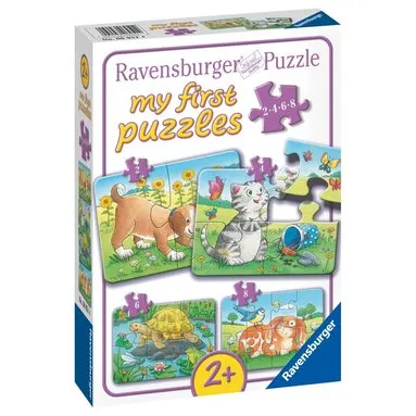Alternativ bild 0 för Ravensburger Cute Pets 2/4/6/8p