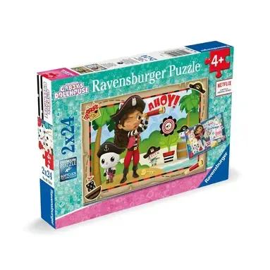 Alternativ bild 0 för Ravensburger Gabby's Dollhouse Pussel (2x24-bitar)