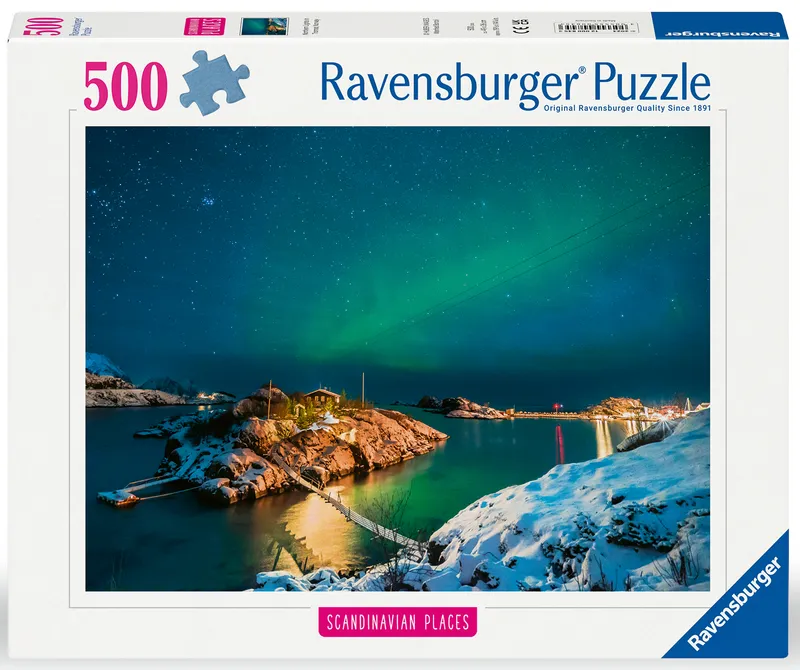 Alternativ bild 0 för Ravensburger Northern Lights In Bergsfjord 500p