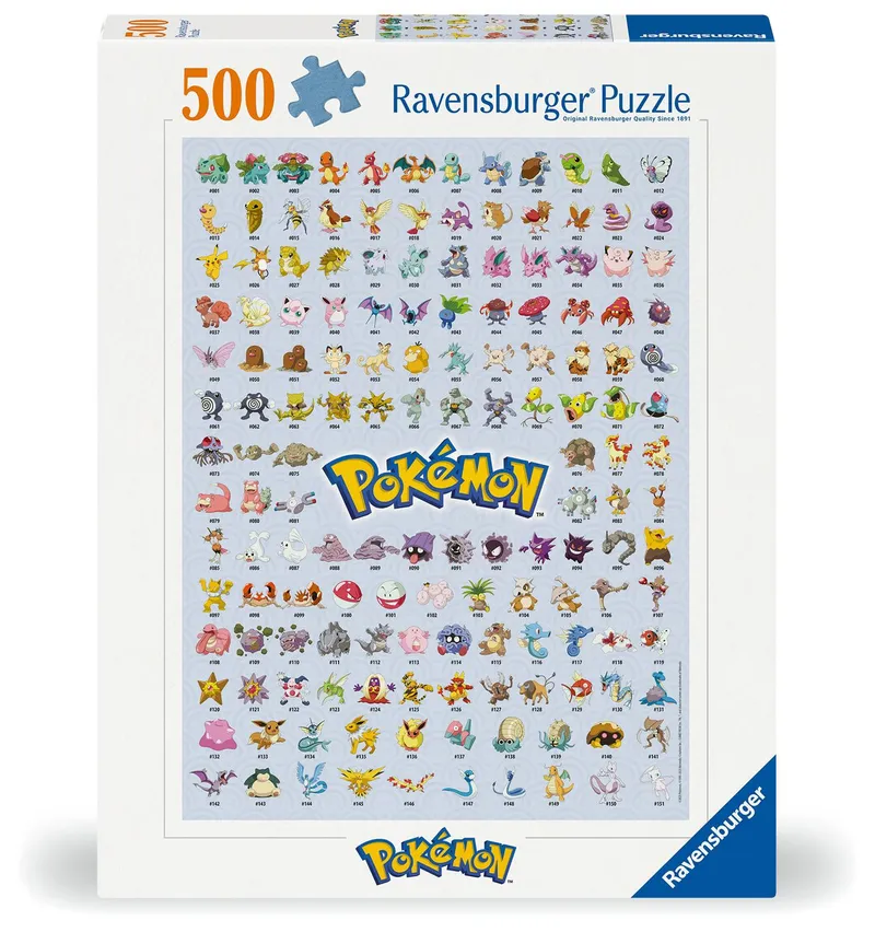 Alternativ bild 0 för Ravensburger Pokémon - The First 151! 500p