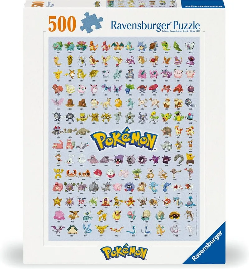 Alternativ bild 0 för Ravensburger Pokémon - The First 151! 500p