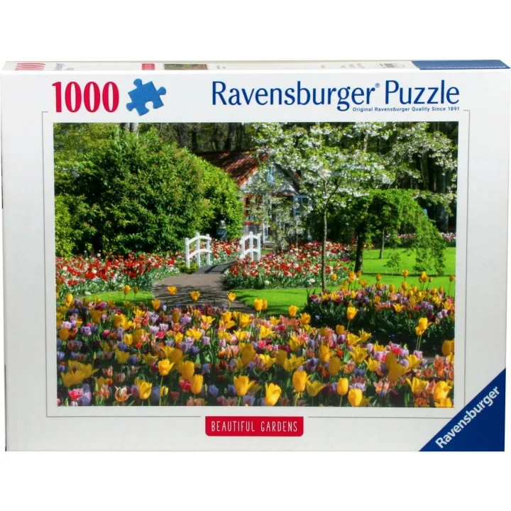 Alternativ bild 0 för Ravensburger Puzzle Beautiful Gardes - Keukenhof Gardens - Netherlands 1000p