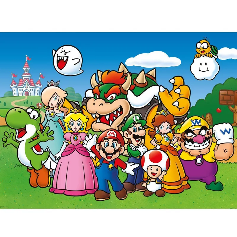 Bild 2 för Ravensburger Super Mario Fun 100 Teile XXL, 100 styck, Videospel, 6 År