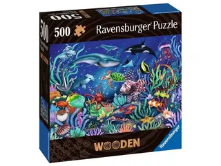 Produktfoto för Ravensburger Wooden Träpussel Under the sea (500-bitar)
