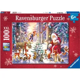Alternativ bild 0 för Ravensburger XXL - Skogsjul - pussel - 100 delar