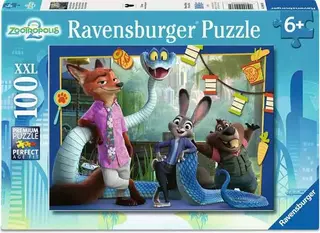 Produktfoto för Ravensburger Zootopia 2 Pussel 100-bitar